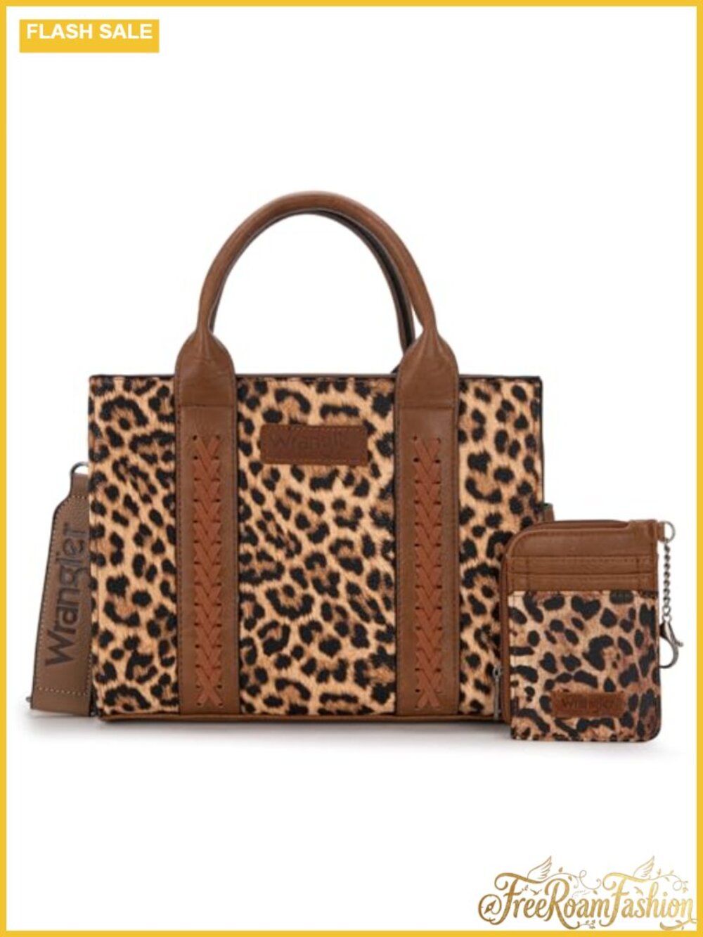 Western Tote Bag Satchel Top-Handle with Card Holder Adjustable Strap